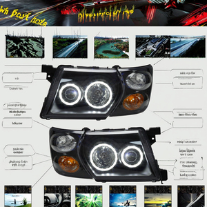 مصباح زاوية DRL جديد لباترول GU Y61 MK5 موديلات 1998-2003 واجن وسيارات الدفع الرباعي مصباح أمامي عيون الملاك 12 فولت بدرجة حرارة لون 4300 كلفن - Product Image 3