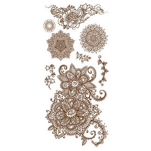 Adesivo per <span class=keywords><strong>Tatuaggi</strong></span> <span class=keywords><strong>Temporanei</strong></span> Impermeabile Modello MS-1, <span class=keywords><strong>Stampa</strong></span> Henna - Product Image 1
