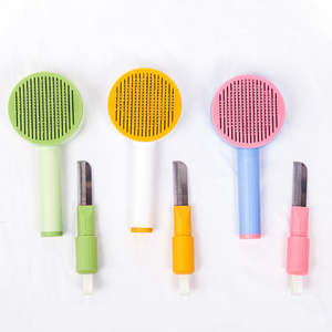 Brosse moderne écologique en ABS et acier inoxydable pour enlever les poils d'animaux de petite taille, plusieurs couleurs - Product Image 3