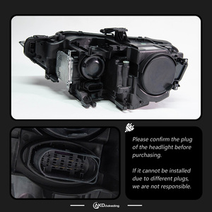 Conjunto de faros delanteros con proyector LED estilo RS5 para Audi A5 2012-2016, DRL dinámico, luz de señal de giro secuencial. - Product Image 4