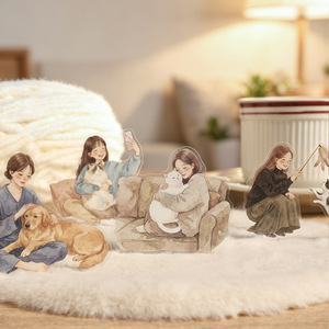 Paquete de 20 Pegatinas de la Serie Slow Living, Pegatinas Bonitas para Diario, Suministros para Diario - Product Image 4