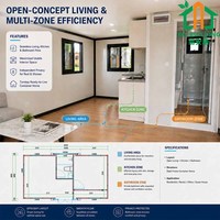 Modernes Vorgefertigtes Haus 20ft Winziges Erweiterbares Container-Haus Luxuriöses Vorgefertigtes Erweiterbares Haus