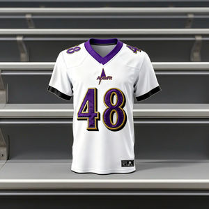 Camiseta deportiva atlética de malla con ropa de fútbol americano en blanco personalizada, camiseta de Rugby, uniformes, camiseta de Hip Hop para fiesta - Product Image 1