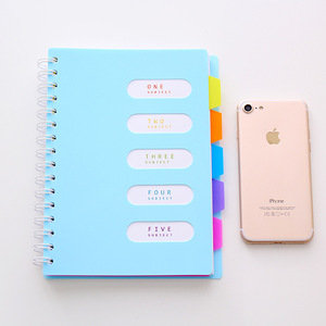 Buku catatan klasifikasi siswa dengan Spiral terikat B5 warna-warni indeks buku catatan - Product Image 4