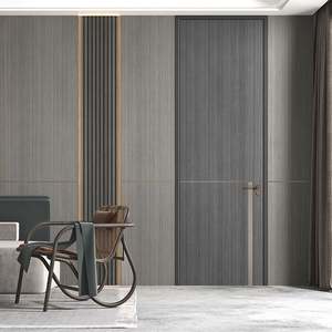 Puertas Interiores de Madera Maciza de Nuevo Diseño, Paneles de Melamina de Nailon, Insonorizadas, Diseño Minimalista para Uso en Hoteles y Hospitales, Personalizadas - Product Image 3