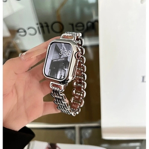 สายนาฬิกาโลหะหรูหรา รุ่น U Chain สแตนเลสสตีล สำหรับ <span class=keywords><strong>Apple</strong></span> IWatch 45 มม. Ultra 49 มม. S10 98765 - Product Image 3