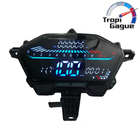Untuk Honda Click 125 V2/v3 Click150 Versi LED Biru Es Speedometer Digital Lengkap Tachometer Digital LED