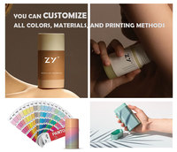 Emballage et impression durables de style push-up écologique Produit vide en aluminium + bâton de déodorant en plastique