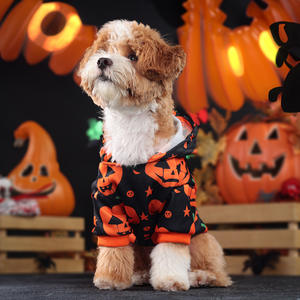 2025 Halloween nueva ropa para mascotas trajes fiesta de Halloween suministros perro gato calabaza Sudadera con capucha - Product Image 3