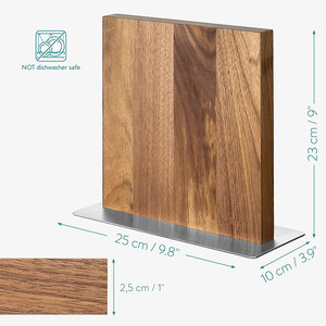 Support magnétique double face en bois <span class=keywords><strong>pour</strong></span> <span class=keywords><strong>couteaux</strong></span> <span class=keywords><strong>de</strong></span> <span class=keywords><strong>cuisine</strong></span>, ciseaux et ustensiles en métal - Product Image 1