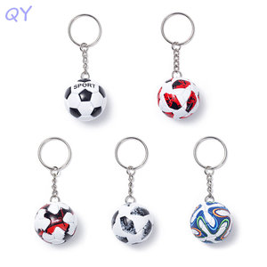 QY vente en gros 3D imprimé Football porte-clés Simulation Football pendentif sport Fan Souvenir Logo personnalisé disponible - Product Image 6