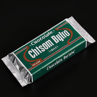 Sachet d'emballage personnalisé imprimé pour barres chocolatées de qualité alimentaire, pochette thermoscellable en aluminium pour bonbons, cadeaux et snacks