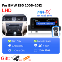 Navifly MNX 10.25 pouces Android voiture jouer auto écran tactile autoradio avec gps pour BMW E90 sans écran 2005-2012 support DVR