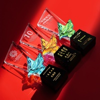 Trophée de cristal de colombe de la paix personnalisé pour 2025 New Team Award From Company Sales Crown Retired Crystal Crafts Trophées