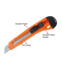 Eagle Newest Sales School Safety Utility Knife Acier inoxydable et plastique Sharpness Livraison express Box Cutter