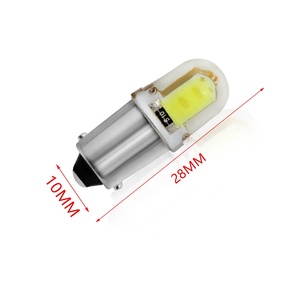 หลอดไฟ LED COB ทรงกลม BA9S T4W 363 1895 233 สว่างพิเศษ 3 มิติ สีขาว สำหรับไฟส่องป้ายทะเบียนรถยนต์ หลอดไฟโดม หลอดไฟมาร์คเกอร์ รถยนต์ ใช้ไฟ DC 12V - Product Image 4