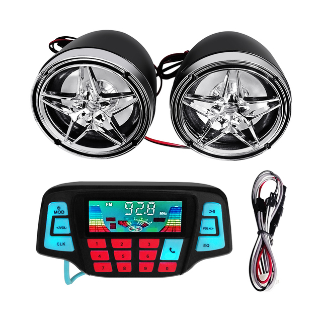 Other Motorcycle Accessories Waterproof Audio Amplifier Motorcycle Mp3 Alarm With Usb