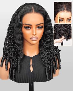 <span class=keywords><strong>Parrucca</strong></span> di capelli umani ricci birmani senza colla, pre-tagliata, con frontale in pizzo HD, colore rosso zenzero con riflessi bordeaux, per donne di colore - Product Image 4