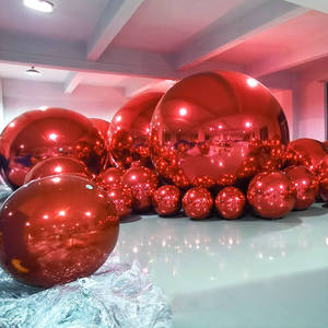 Tùy Chỉnh <span class=keywords><strong>Inflatable</strong></span> Gương Bóng Khổng Lồ Giáng Sinh Bóng Trang Trí Lớn Bóng Bay Bóng Sáng Bóng Trang Trí Lớn Bóng Bóng Để Trang Trí - Product Image 1