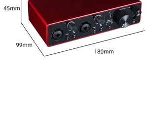 Interfaz de Audio USB Focusrit Scarlets2I2 de Tercera Generación - Grabación, Composición, Transmisión, Podcasting, Fidelidad, Grabación con Calidad de Estudio - Product Image 3