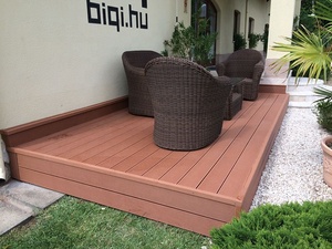 Planches de <span class=keywords><strong>terrasse</strong></span> en composite à grain de bois WPC à prix avantageux - <span class=keywords><strong>Terrasse</strong></span> extérieure et revêtement de sol pour <span class=keywords><strong>terrasse</strong></span> d'ingénierie - Product Image 3