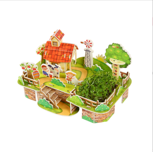 Maison de poupée en papier de qualité supérieure, jouet éducatif DIY pour enfants de 7 à 12 ans, en carton, logo et emballage personnalisables - Product Image 2