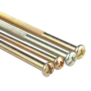 Vis et boulons à tête cylindrique Phillips en acier zingué, filetage grossier en pouces pour le bois et le métal - Product Image 3