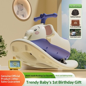 Nuovo Scooter Multifunzione a 3 Ruote per Bambini, Auto Giocattolo in Plastica a Forma di Arachide, Cavalcabile e Basculante, per Bambini da 1 a 3 Anni, Regalo per Neonati - Product Image 2