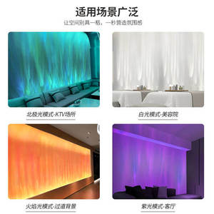 Lámpara <span class=keywords><strong>de</strong></span> Proyección Creativa 3D con Efecto <span class=keywords><strong>de</strong></span> Ondas <span class=keywords><strong>de</strong></span> Agua Dinámicas para Decoración Ambiental <span class=keywords><strong>de</strong></span> Paredes en Sala <span class=keywords><strong>de</strong></span> Estar, Bar, KTV, Luz LED - Product Image 5