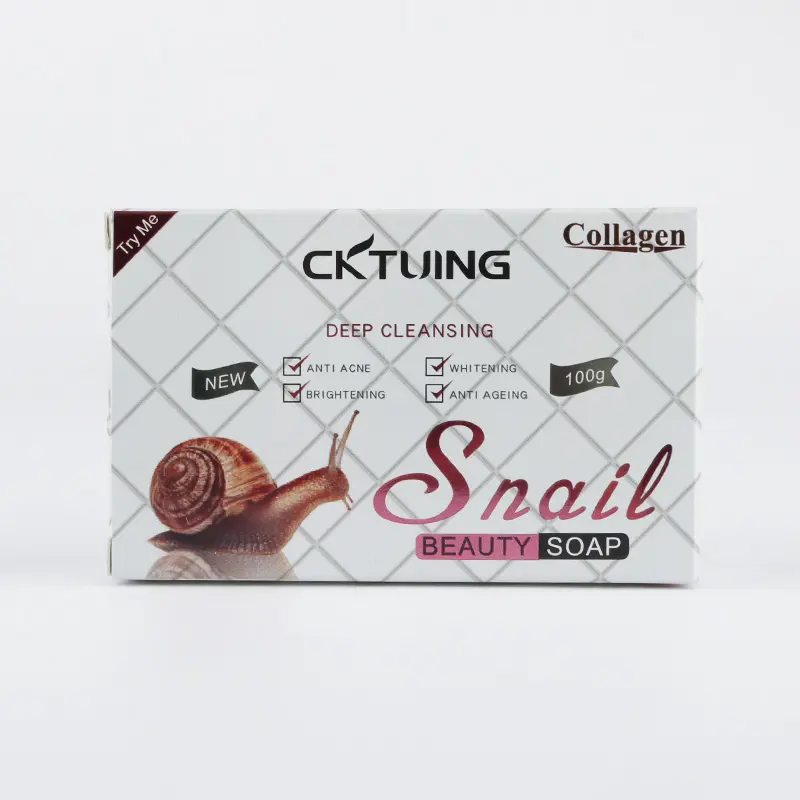 Wholesale New Products Snail Whitening Anti-acne Bath Toilet Soap For Basic Cleaning