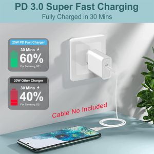 Chargeur Super Rapide 25W Adaptateur USB C PD Prise EU UK AU pour Samsung <span class=keywords><strong>Galaxy</strong></span> S25 S24 S23 <span class=keywords><strong>S22</strong></span> Série Note Chargeur de Téléphone - Product Image 4