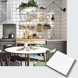 Piastrelle in Ceramica Moderne <span class=keywords><strong>10x10</strong></span> per Pareti di Cucina, Soggiorno, Hotel, Scuole - Antibatteriche, Resistenti all'Usura, Lucide - Product Image 1