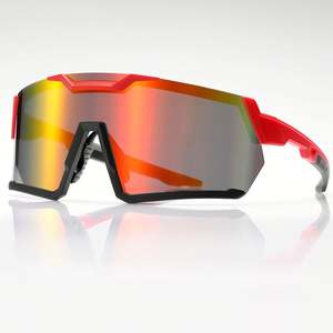 Gafas de Sol Deportivas con Marco Grande y Logotipo Personalizado para Hombre y Mujer, Lentes de Espejo Coloridas con Protección UV400, Gafas de Ciclismo - Product Image 4