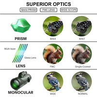 Monoculaire HD 80x100 à zoom avec support pour smartphone, trépied et vision nocturne – Télescope de poche – Prix usine