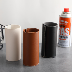 Funda Protectora Creativa <span class=keywords><strong>de</strong></span> Cuero PU para Botella <span class=keywords><strong>de</strong></span> Gas <span class=keywords><strong>Butano</strong></span>, Porta Botella <span class=keywords><strong>de</strong></span> Gas, Funda Protectora Portátil para Combustible <span class=keywords><strong>de</strong></span> Encendedor - Product Image 5