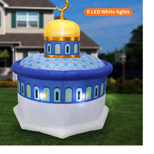 Nuevo Diseño de Decoración Inflable con Luces LED para Patio de Fiesta, con Forma de <span class=keywords><strong>Mezquita</strong></span>, para Eid Mubarak y Ramadán - Product Image 3