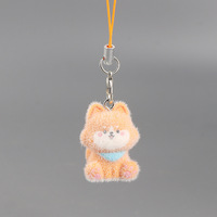 En gros, porte-clés animaux en peluche Kawaii, mini lapin, ours, cochon en peluche, cordon de téléphone et breloque de sac pour filles, cadeau en gros