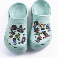 Aksesoris Sepatu Hewan PVC Lucu Kartun Monyet Kucing Anjing untuk Sepatu Clog, Sepatu Berlubang, Dekorasi, Hadiah untuk Anak-anak, Pesta, Luar Ruangan