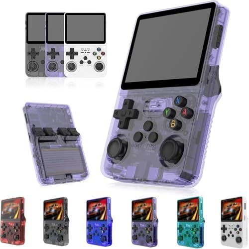 R36S Portable Handheld Video Player 64GB Built-in 15000+ Games Open Source Retro Mini 3.5-inch IPS Screen Game Console