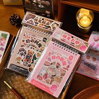 45 autocollants par paquet, série Time Capsule Gramophone, autocollants vintage en forme de bobine, autocollants décoratifs polyvalents pour bullet journals