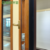 Fenêtre à battant moderne en aluminium et bois de la série 86, certifiée Energy Star, garantie 5 ans, inspection de qualité stricte pour les bâtiments étrangers