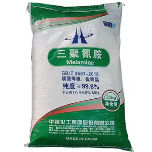 Melamine Powder 99.8% From Huaqiang Chemical Group Stock To Make Glue For Plywood