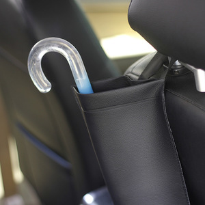 Car <b>Seat</b> Back Umbrella <b>Storage</b> Bag Black Waterproof Foldable Organizer For Car Interior Accessories - Product Image 3