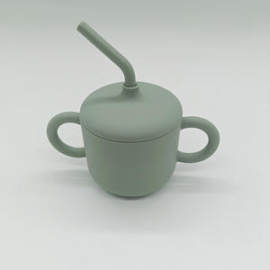 2025 아마 존 공장 저렴한 가격 11PCS 실리콘 아기 Led 이유 먹이 세트 작은 흡입 접시 그릇 컵 숟가락과 포크 - Product Image 5