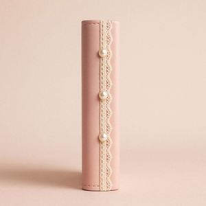 Cute Lace Bow A5 <b>Notebook</b> With Pearl Decor and Gold Foil Sweet Pink Journal for Girls and Gifts - Product Image 6