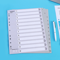 Separadores de Archivos COMIX A4 con Pestañas de Índice, Papel Perforado para Clasificación para Archivadores y Cuadernos de Hojas Sueltas