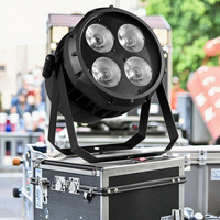 UNOXINE Étanche COB Four-Eye LED Par Light RGBW DMX512 IP65 4x50W Total High CRI 95 pour les parcs à thème et les mariages en plein air