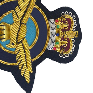 Latest Custom Made High Quality Eco-Friendly Fashion Badges Factory Price Hand Bullion Wire Badges - Product Image 4