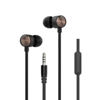 Auriculares estéreo HD con controlador dinámico de 10mm con cable con micrófono Jack de 3,5mm TWS Compatible para juegos de viaje, computadora, uso de teléfono