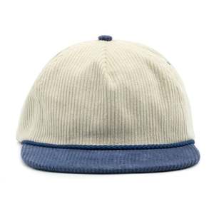 Casquette Snapback en Corduroy Respirante et Imperméable à Bord Plat Non Structurée avec Logo Personnalisé OEM - Product Image 3